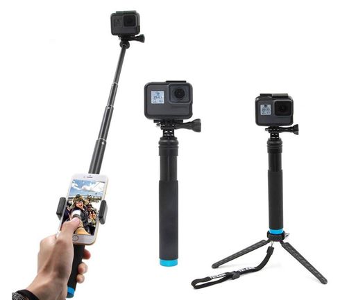 TELESIN Selfie stick z plastikowym tripodem do kamer sportowych