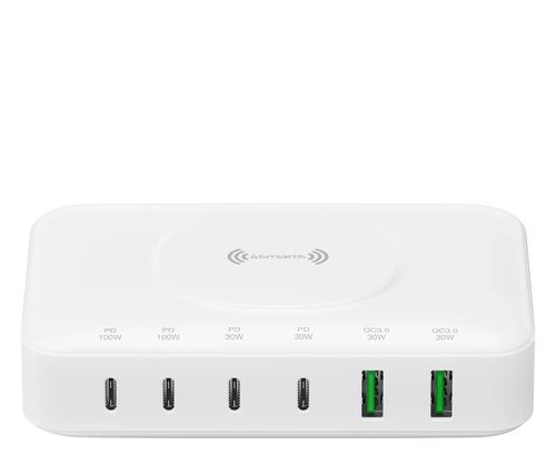 Stacja ładująca 4SMARTS 7w1 GaN 100W Biały