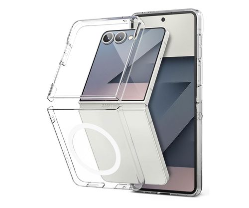 Etui RINGKE Slim Magnetic MagSafe do Samsung Galaxy Z Flip 7 Przezroczysty