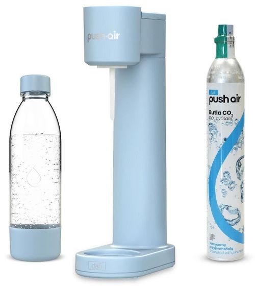 Dafi PushAir Niebieski + Nabój z gazem CO2