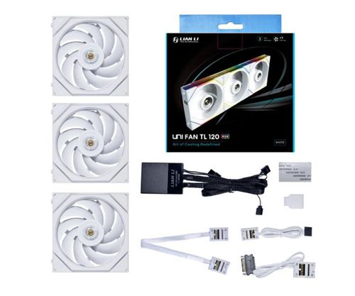 Lian Li Uni Fan TL Series White Triple Pack 3x120mm