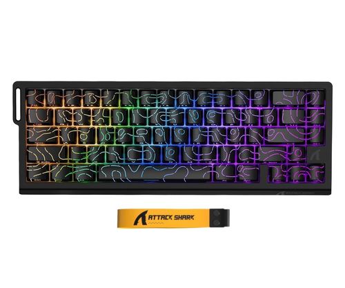 Attack Shark X68PRO HE Wireless Rapid Trigger 8kHz/128kHz Poron czarna 6972792471068