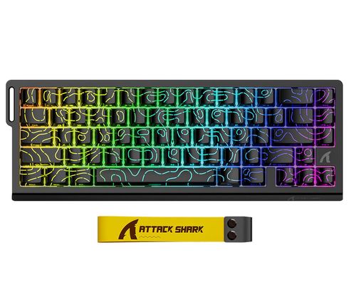 Attack Shark X68 HE Rapid Trigger 8kHz/128kHz Poron czarna 6972792470634