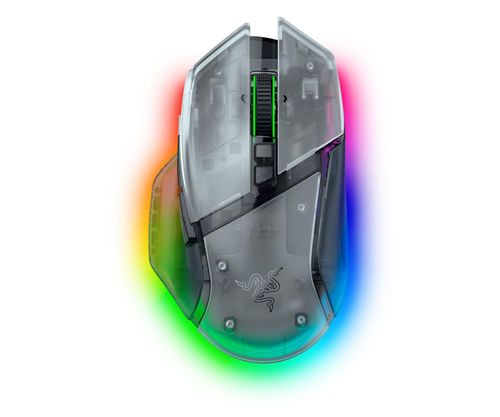 Mysz RAZER Basilisk V3 Pro Phantom Biało-przezroczysty
