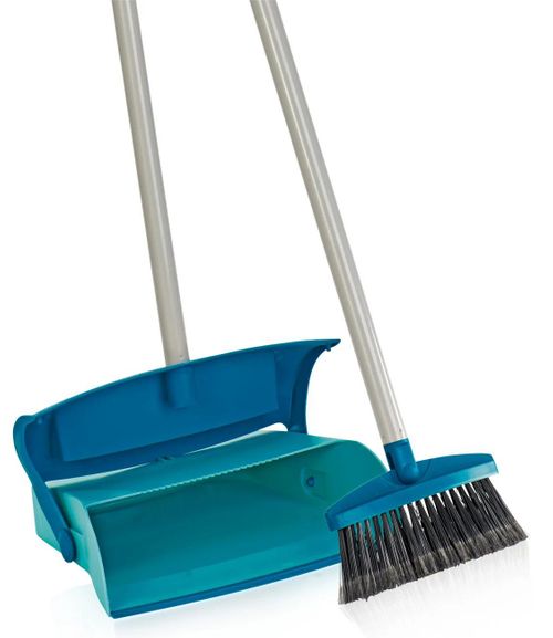 LEIFHEIT Zestaw do zamiatania z drążkiem i zamykaną szufelką
