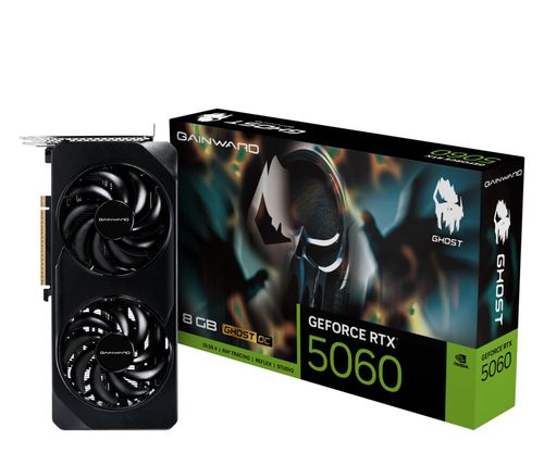 Karta graficzna Gainward GeForce RTX 5060 Ghost OC 8GB GDDR7 DLSS4 (NE75060S19P1-GB2063B)
