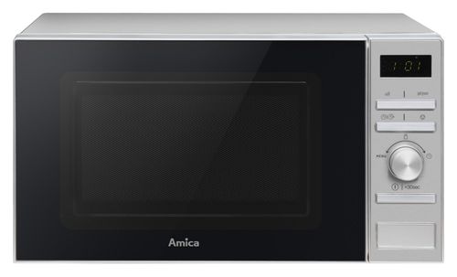 Kuchenka mikrofalowa AMICA AMGF20E2GI 700W średnica 24.5 cm pojemność 20L MultiWave System ChildLock Srebrny