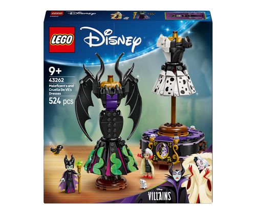 LEGO Disney Princess 43262 Suknie Diaboliny i Cruelli De Mon