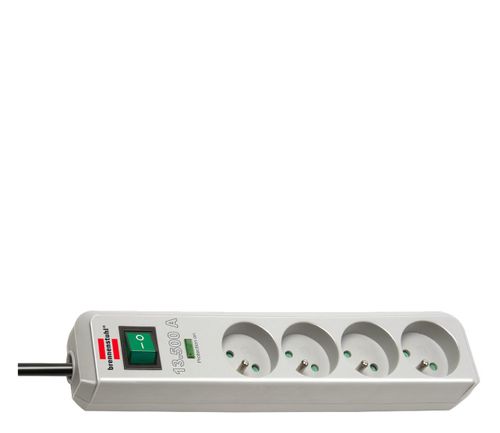 Brennenstuhl Eco-Line 143522 4 gniazda 1,5m Szary