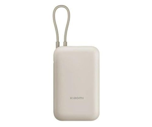 Xiaomi 10000 mAh z wbudowanym kablem beżowy