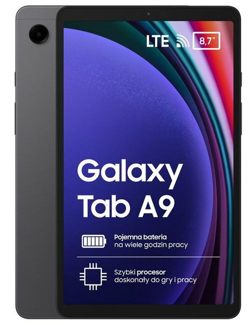 SAMSUNG Galaxy Tab A9 8,7" 8GB+128GB LTE Szary (SM-X115NZAEEUE)