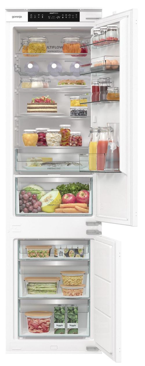 Lodówka do zabudowy GORENJE NRKI519D61WF No Frost 193,2cm 35dB Wifi ConnectLife Zawiasy Ślizgowe 284L