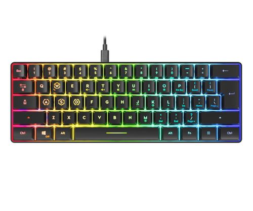 SPEEDLINK LETOS RGB 60% Gaming black SL-670014-BK-US