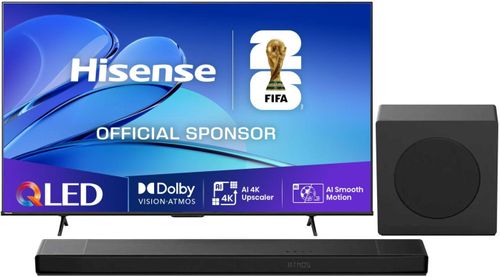 HISENSE 55E7Q PRO 55" QLED 144 Hz 4K Dolby Vison Atmos + SOUNDBAR AX3120Q