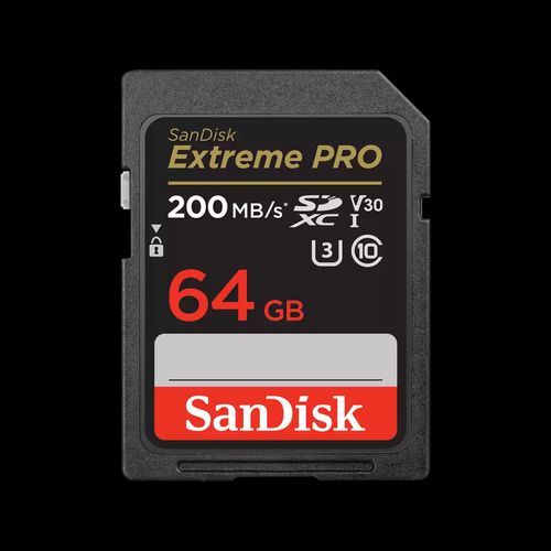 Karta pamięci SanDisk EXTREME PRO SDXC 64GB 200/90 MB/s C10 V30 UHS-I U3