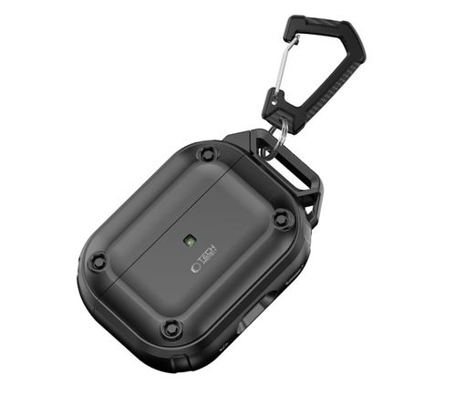 Etui na słuchawki TECH-PROTECT Rough Hook do Apple Airpods Pro 1/2 Czarny