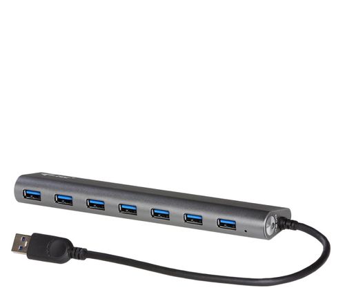 I-TEC USB 3.0 Metal Charging HUB 7x USB 3.0 28cm z zasilaczem 1,2m U3HUB778