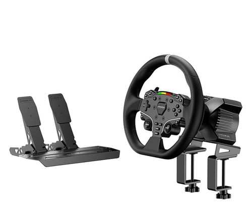 MOZA Racing R3 RS074 do PC Zestaw gamingowy (baza R3 DD + kierownica ES Lite + pedały SRP-Lite + zaciski)