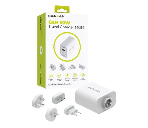 Mobile Origin GaN 30W Travel Charger MO14 EU USA UK AUS