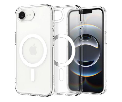 Etui SPIGEN Ultra Hybrid Mag MagSafe do Apple iPhone 16e/17e Przezroczysto-biały