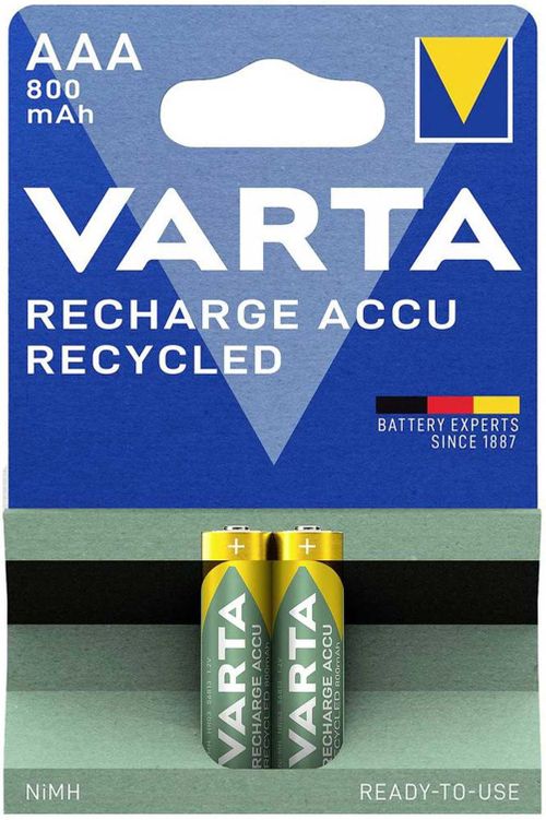 VARTA Recharge Accu Recycled AAA 800mAh (2 szt.) 56813101402