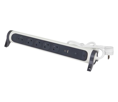 LEGRAND Przedłużacz ochronny - 5 gniazda, USB, USB-C, 1,5m 49421