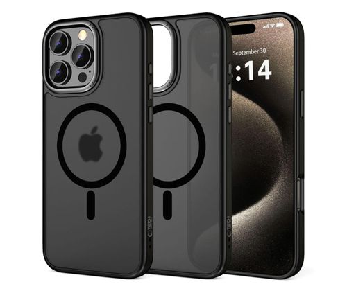 TECH-PROTECT Magedge Magsafe do iPhone 16 Pro Max Matte Black/Gunmetal 5906302311200