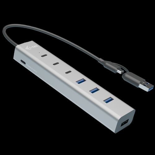 I-TEC USB-C/USB-A Charging Metal HUB 7xPort FastCharge BC 1.2 30cm CAHUBMETAL7