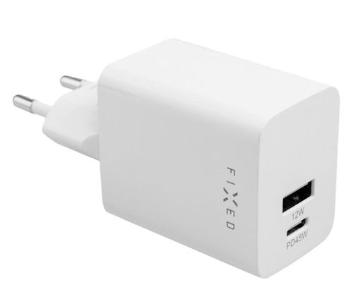 Ładowarka Fixed Fixed Mini USB-C/USB Travel Charger 45W | FIXC45M-CU-WH