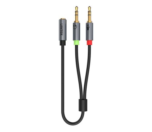 Kabel MiniJack 3.5mm - 2 x 3.5mm UNITEK 0.2 m