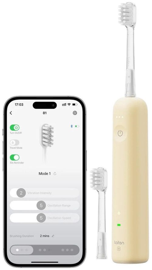 SZCZOTECZKA SONICZNA LAIFEN WAVE SE 1TB31-P ŻÓŁTA