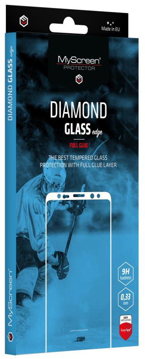 MyScreen SZKŁO DIAMOND GLASS edge Full Glue Black Apple iPhone 12 Mini 5.4"-Zdjęcie-0