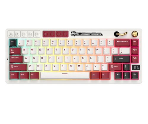 Royal Kludge RK-M65 Famicom Cream Switch Biało-Czerwony