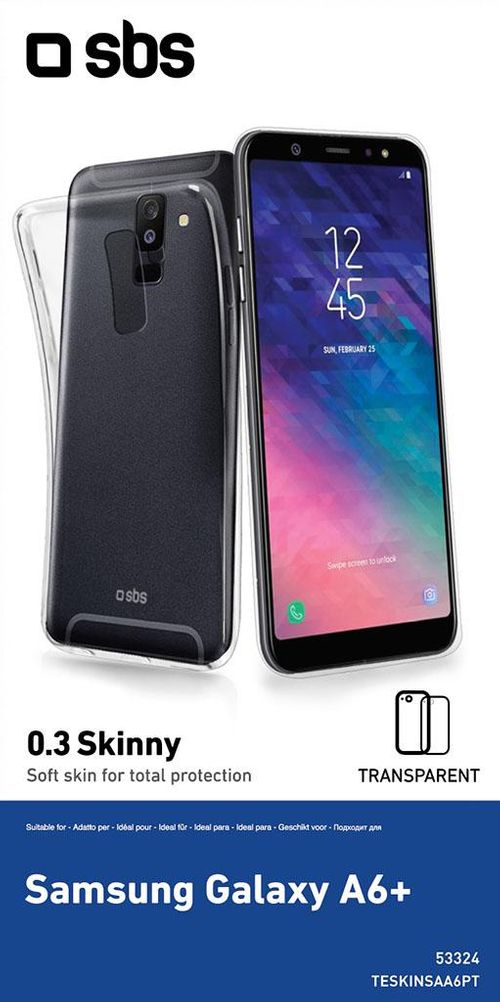 Zdjęcia - Etui SBS  Skinny do Samsung Galaxy A6+  przezroczyste  2018