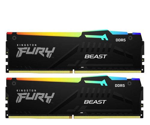 Kingston FURY 32GB (2x16GB)/6000 CL36 Beast RGB Czarny