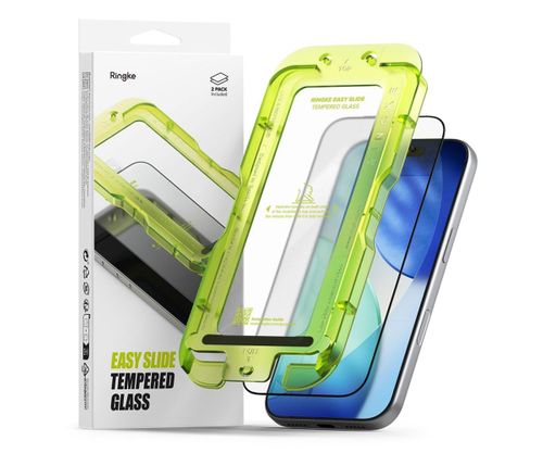 Szkło hartowane RINGKE Easy Slide do Apple iPhone 17 Pro Max Czarny (2 szt.)