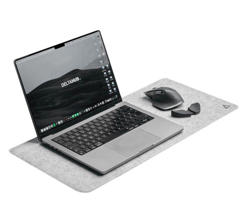 Deltahub Minimalistic Desk Pad - Light Grey - S