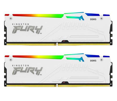 Kingston Fury Beast White RGB EXPO 64GB [2x32GB 6000MHz DDR5 CL30 DIMM]