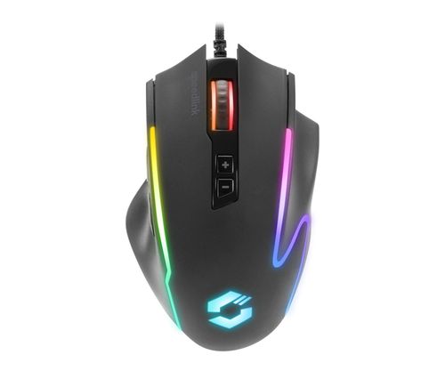 SpeedLink DECUS NX RGB Gaming Mouse, rubber-black