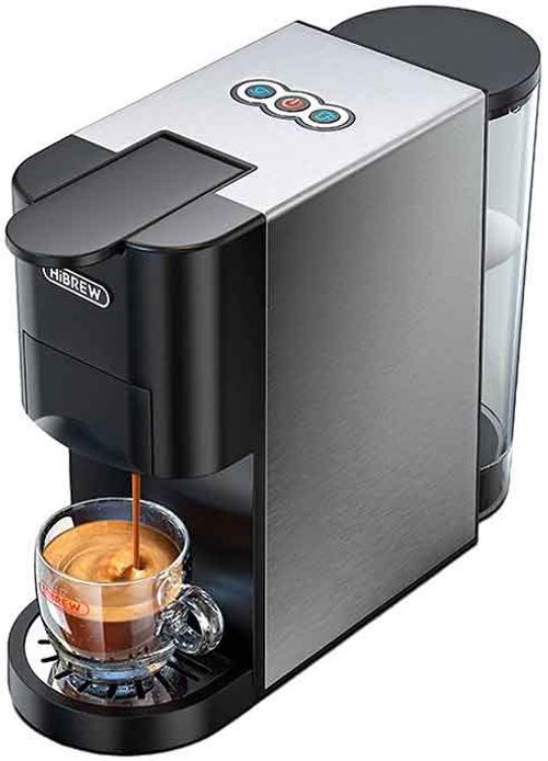 Ekspres na kapsułki HiBREW 4 w 1 o ciśnieniu 19 barów 1450W H3A