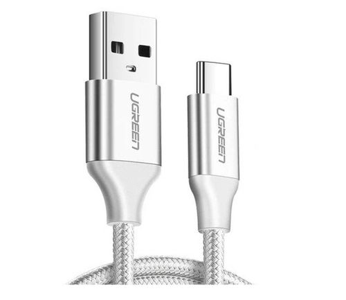 UGREEN Niklowany USB-C QC3,0 2m Biały