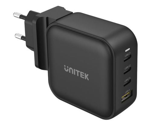 Unitek Ładowarka sieciowa GaN - 4 porty, PD, 100W