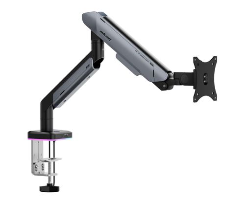 Uchwyt do monitora ANDA SEAT Stealth II Pro RGB 17-42 cali Szaro-czarny